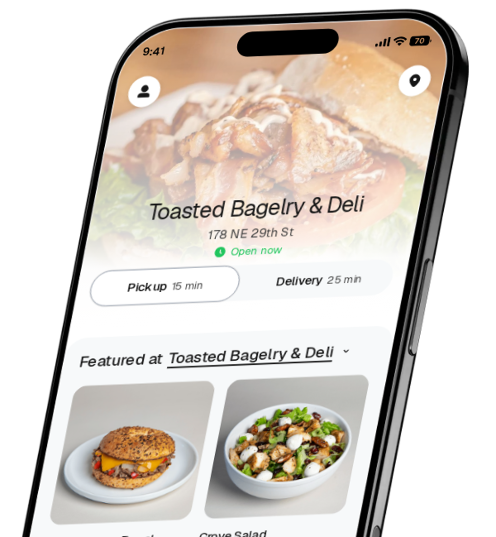 Toasted Bagelry & Deli app preview