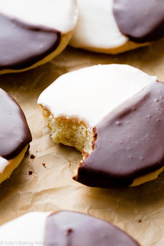 Large Black and White Cookie.